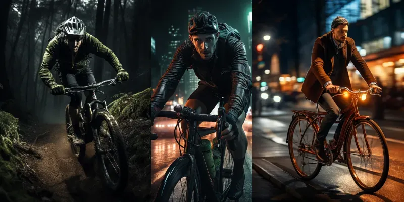 People Riding Bikes generated by undefined