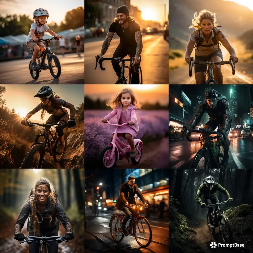 People Riding Bikes