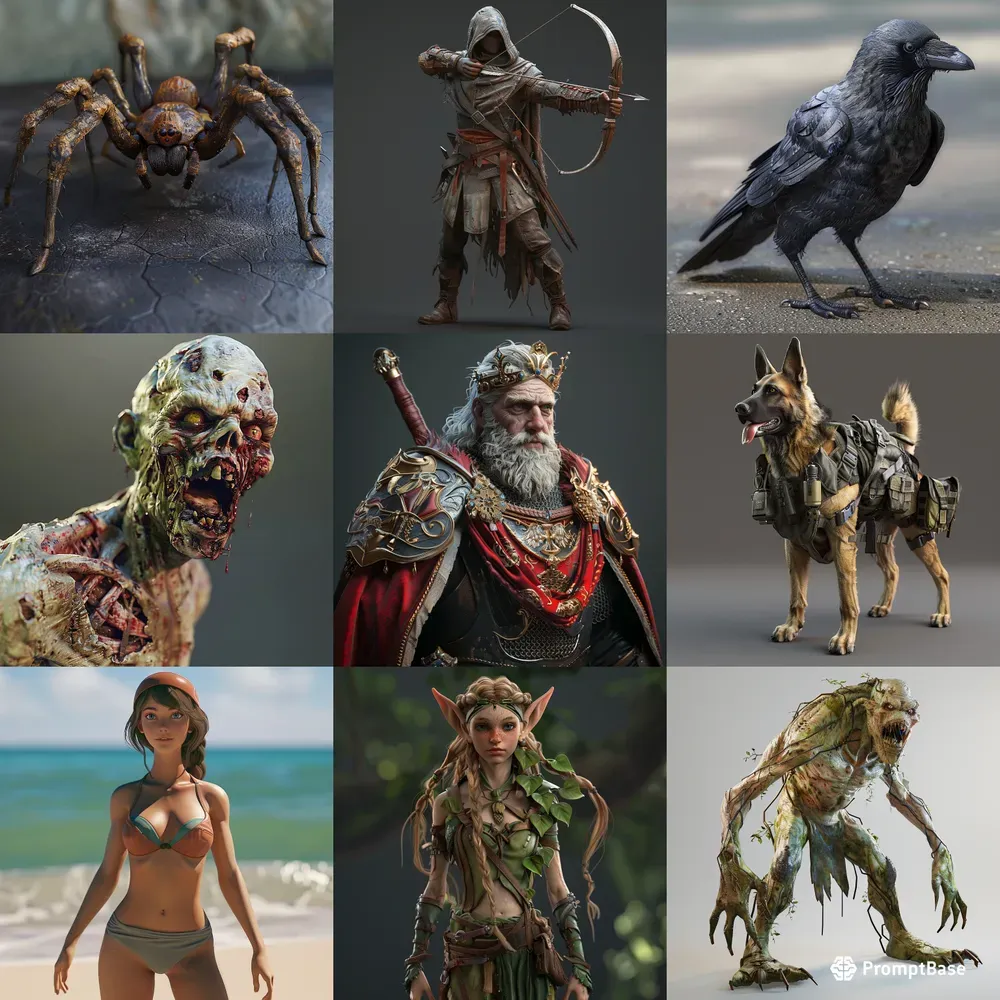 3D Animated Video Character Model