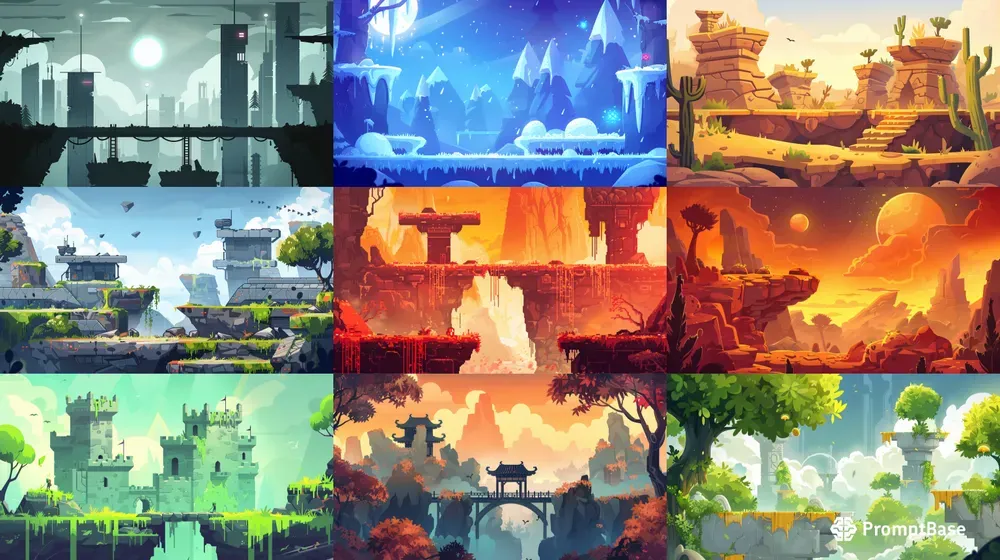 2D Sidescrolling Game Level Designs