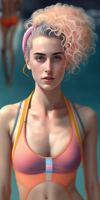 Photorealistic Beauties In Color Fashion