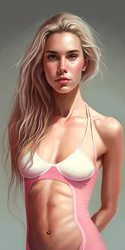 Photorealistic Beauties In Color Fashion