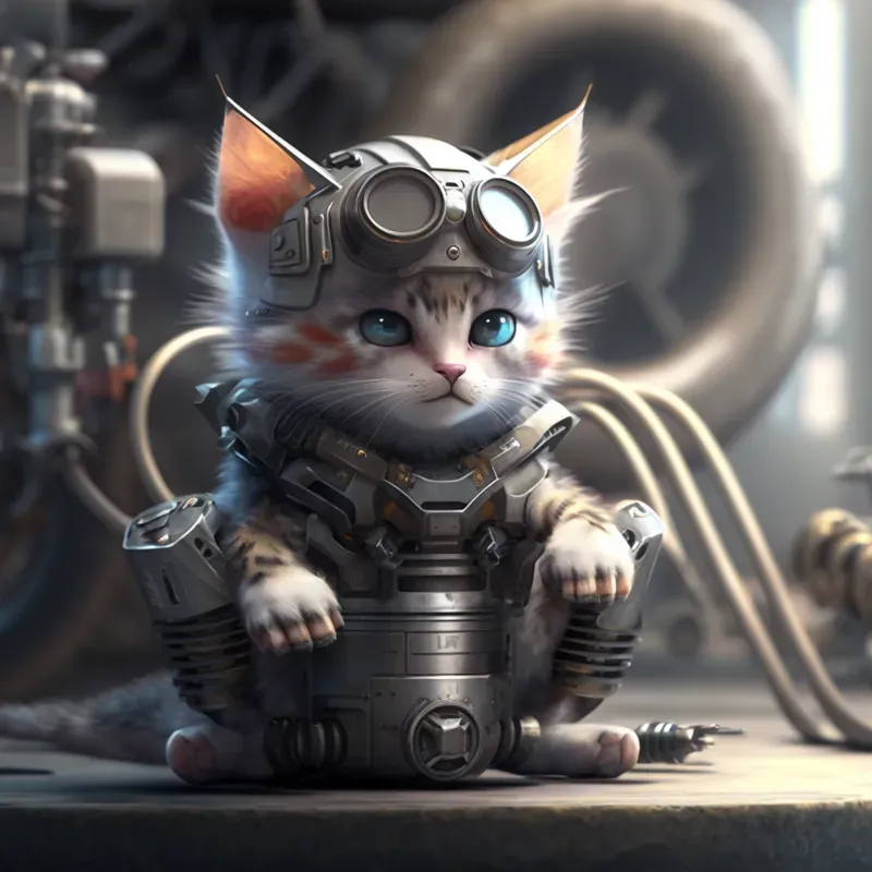 Hyperrealistic Cyberpunk Mechanics