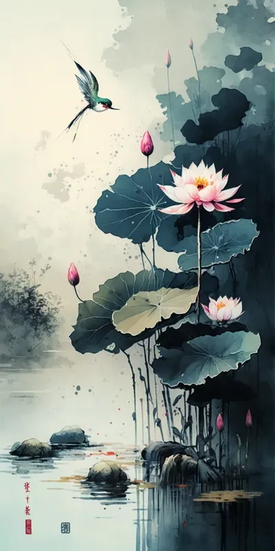 Serenities In Chinese Ink Paintings