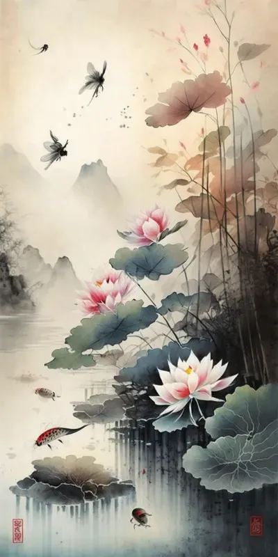 Serenities In Chinese Ink Paintings