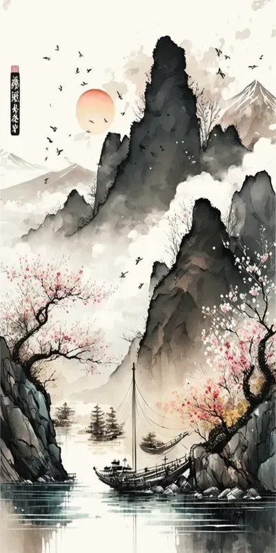 Serenities In Chinese Ink Paintings
