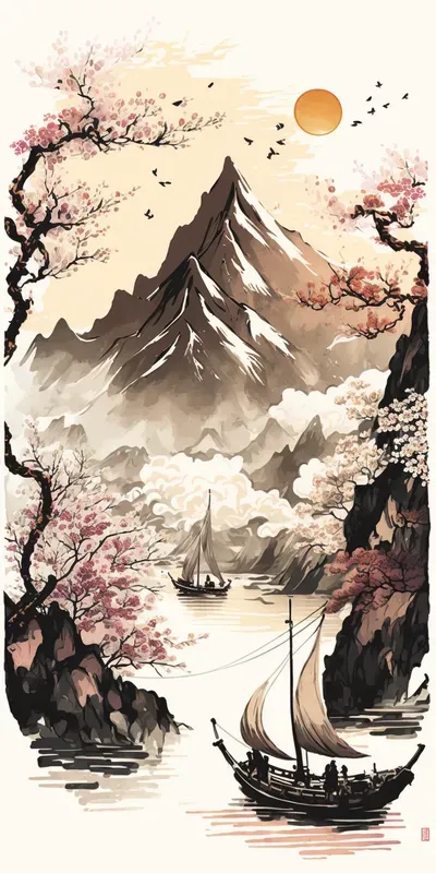 Serenities In Chinese Ink Paintings