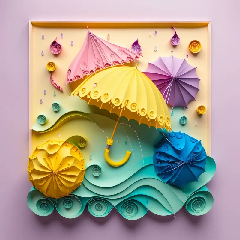 Intricate 3D Paper Art In Pastel Colors