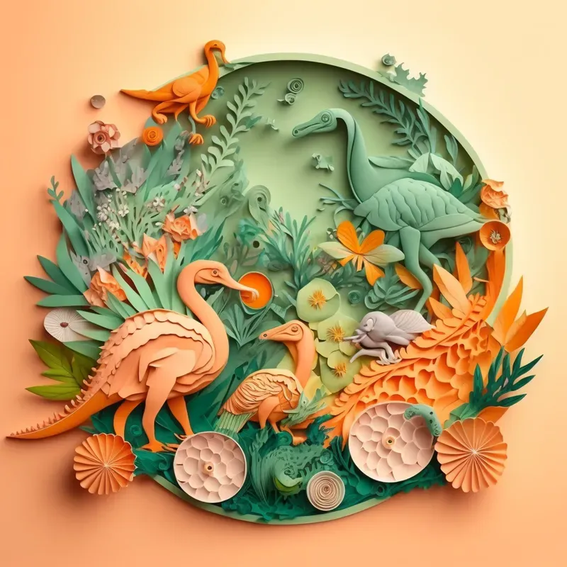 Intricate 3D Paper Art In Pastel Colors