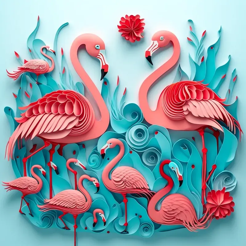 Intricate 3D Paper Art In Pastel Colors