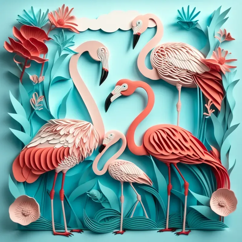 Intricate 3D Paper Art In Pastel Colors