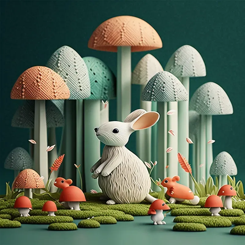 Nordic Nature Whimsical Illustrations