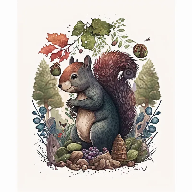 Nordic Nature Whimsical Illustrations