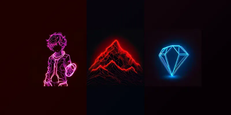 Neon Light Shapes generated by undefined