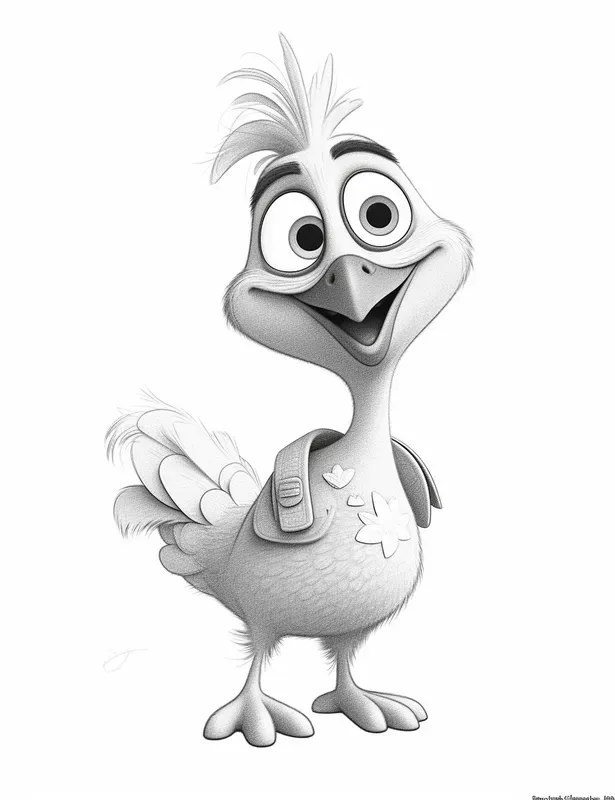 Pixar Style Coloring Pages