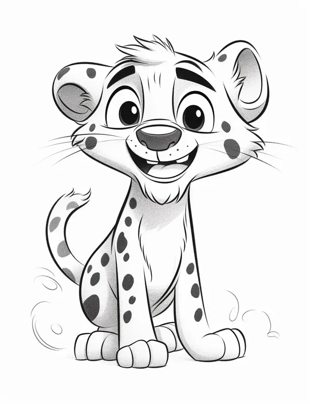 Pixar Style Coloring Pages