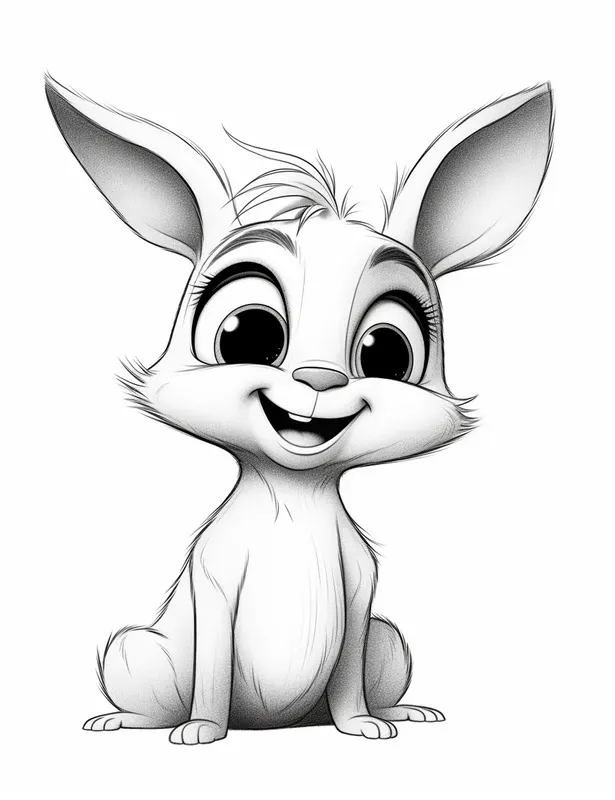 Pixar Style Coloring Pages