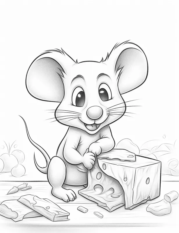 Pixar Style Coloring Pages