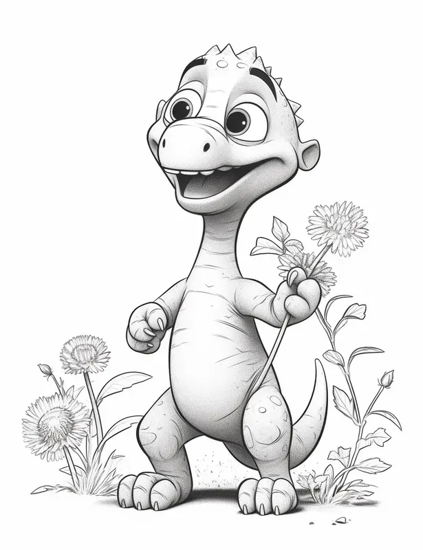 Pixar Style Coloring Pages