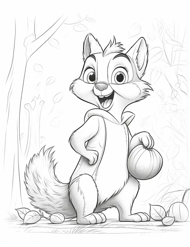 Pixar Style Coloring Pages