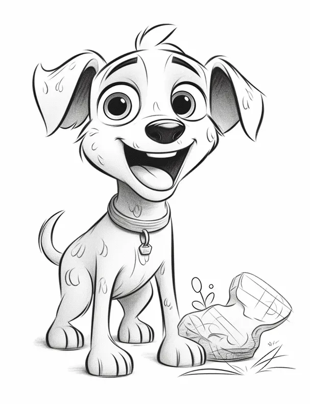 Pixar Style Coloring Pages