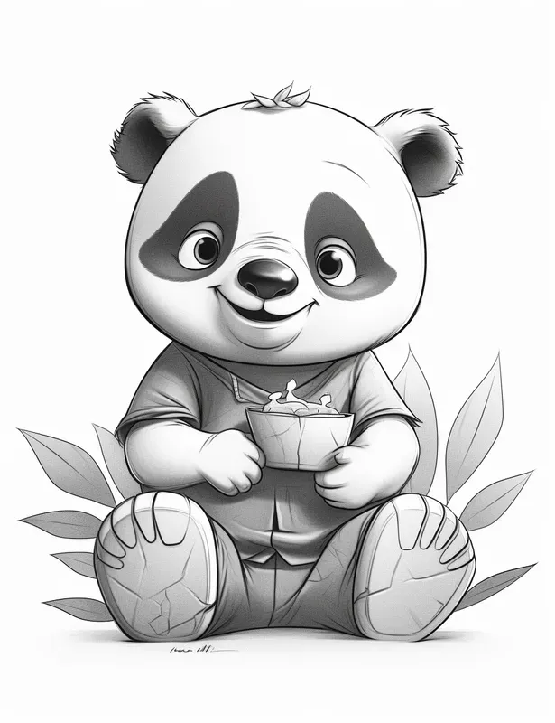 Pixar Style Coloring Pages