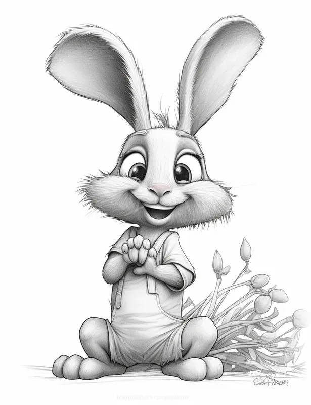 Pixar Style Coloring Pages