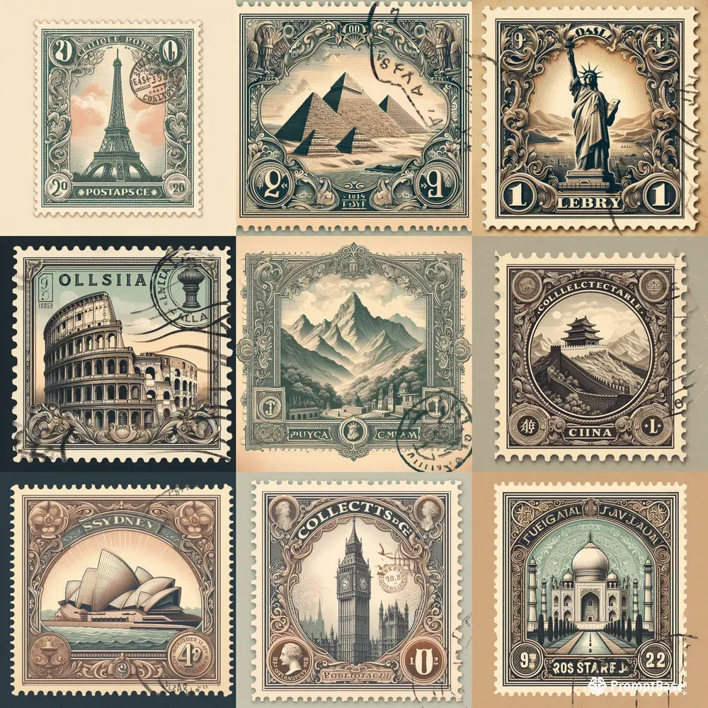 Timeless Treasures Postage Stamps