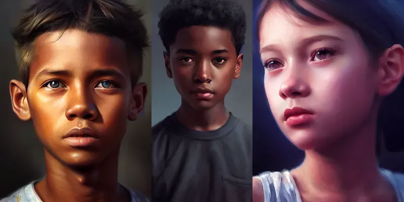 Portrait Realistic Painting generated by undefined