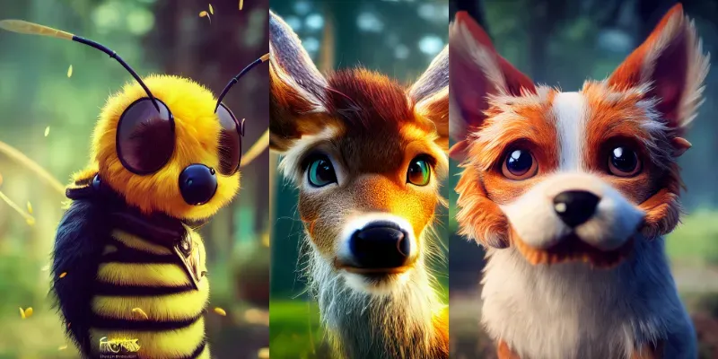 Realistic Animal Avatars generated by undefined