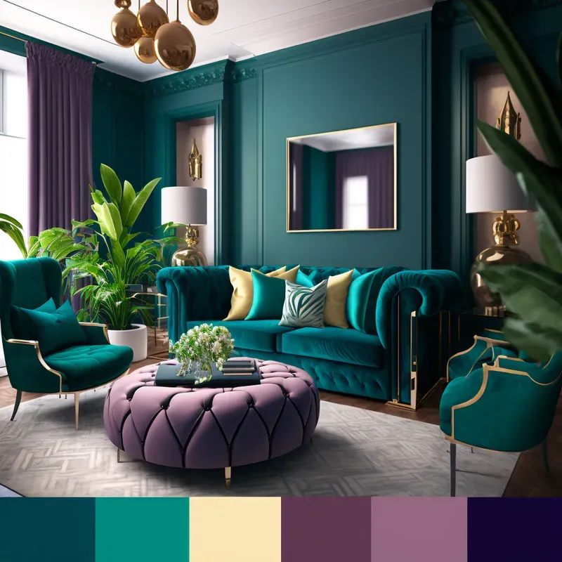 Interior Designs With Color Palettes