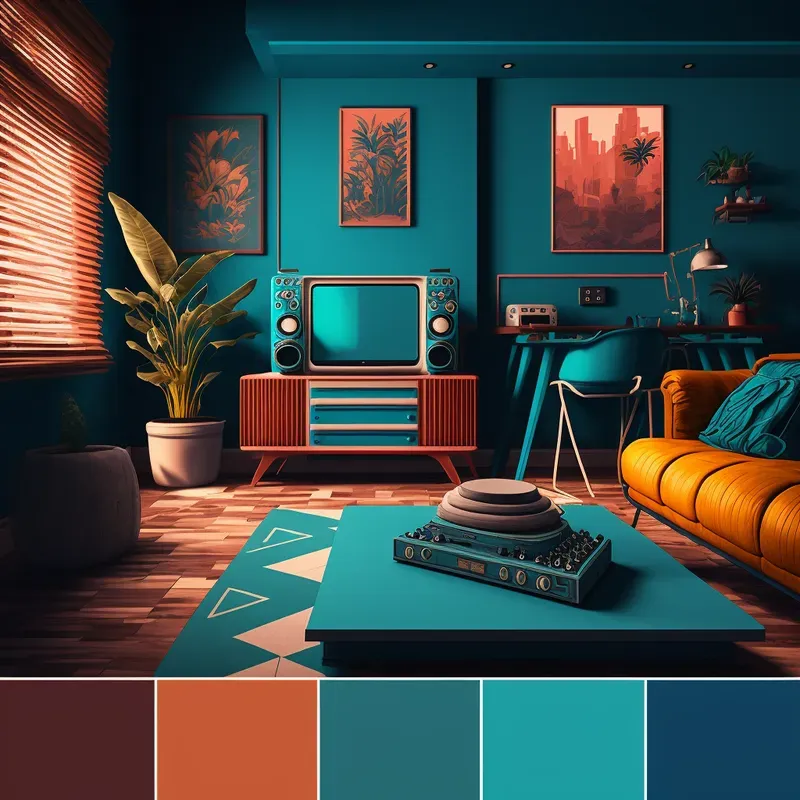 Interior Designs With Color Palettes