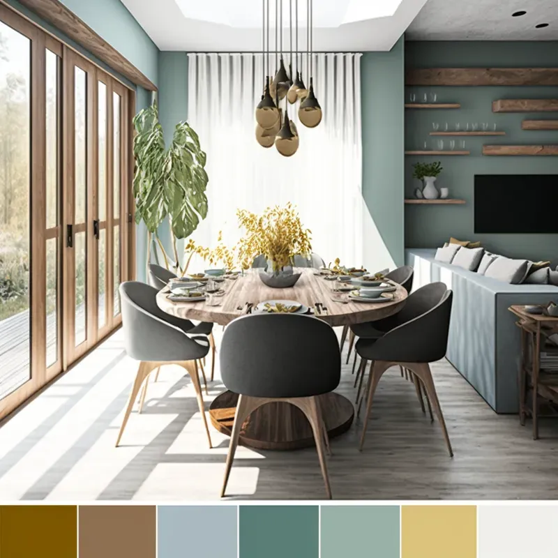 Interior Designs With Color Palettes