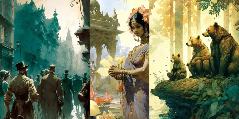 Oldschool Painting Style generated by undefined