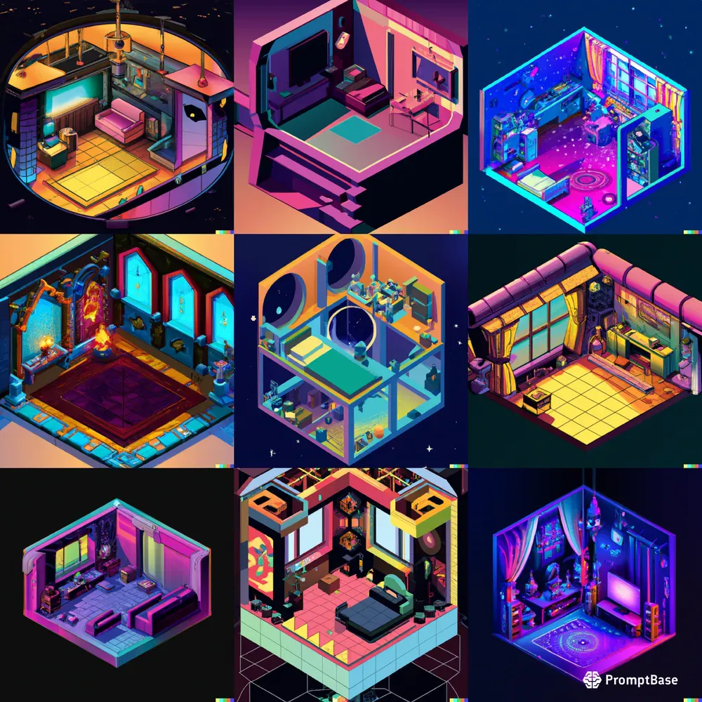 Tiny Isometric Room Fantasy Style