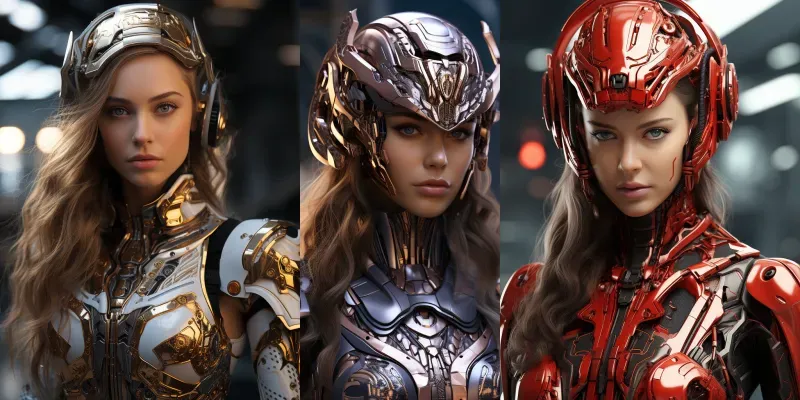 Stunningly Beautiful Female Type Androids generated by undefined