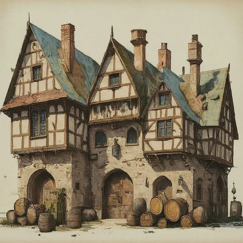 Cozy Medieval Whimsical Paintings