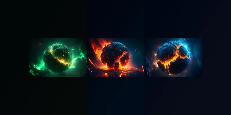 Exploding Alien Planets generated by undefined