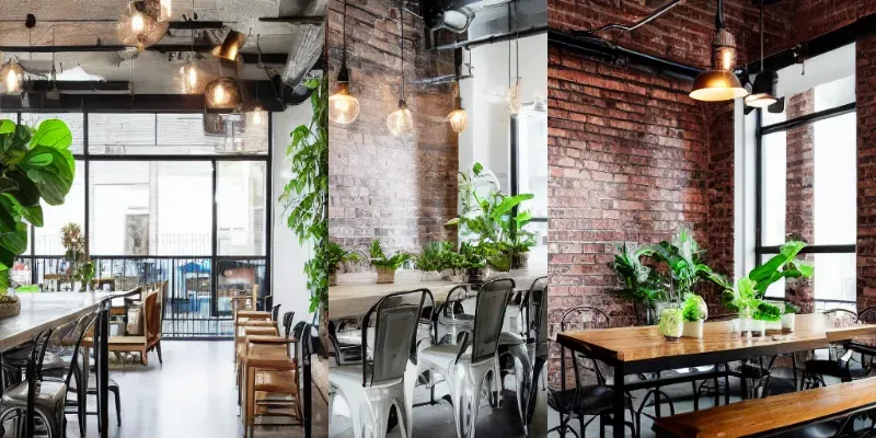 Industrial Dining Rooms generated by undefined