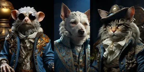 Victorian Animals With A Twist generated by midjourney
