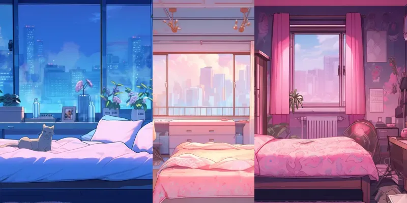Lofi Bedroom Backgrounds generated by undefined