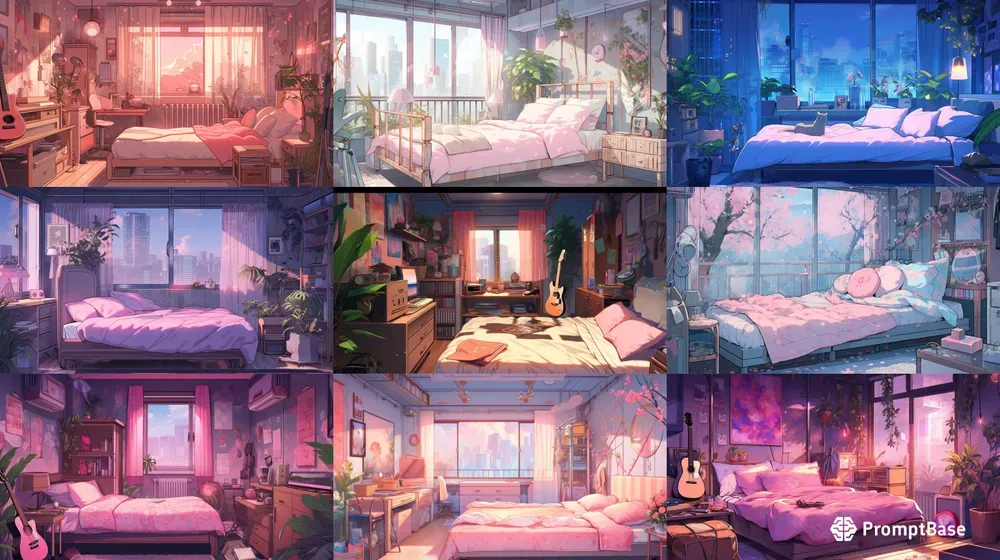 Lofi Bedroom Backgrounds