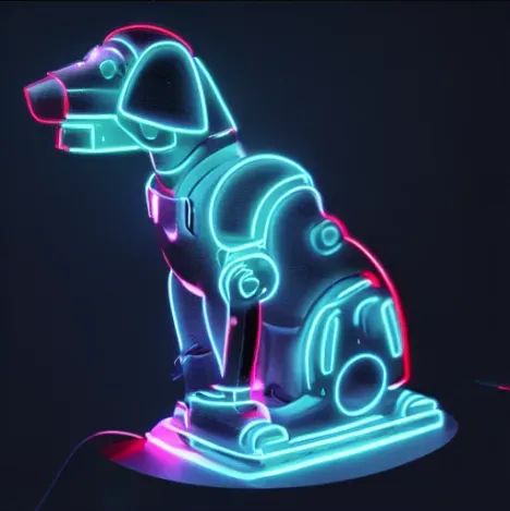 Neon Robot Animals