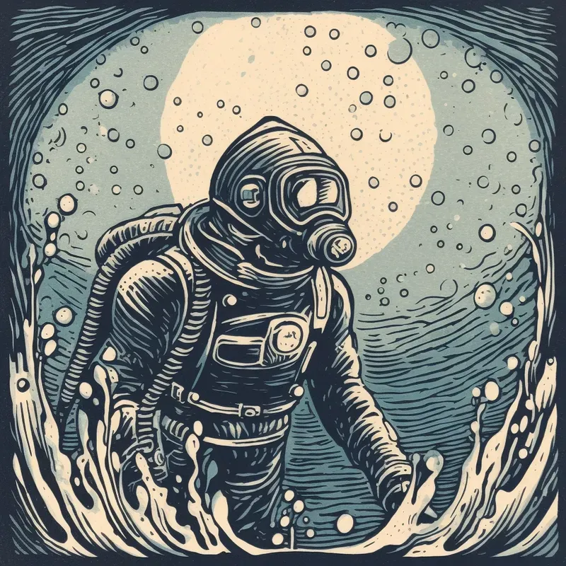 Epic Linocut Illustrations