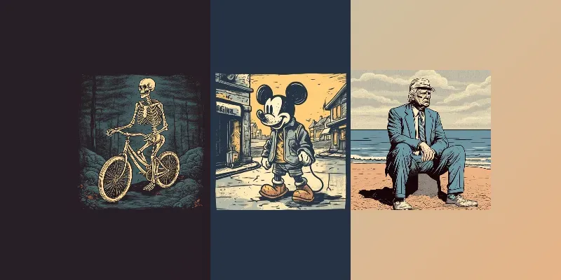 Epic Linocut Illustrations generated by undefined
