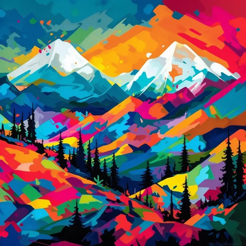 Pop Art Landscape Illustrations