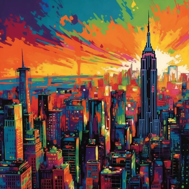 Pop Art Landscape Illustrations
