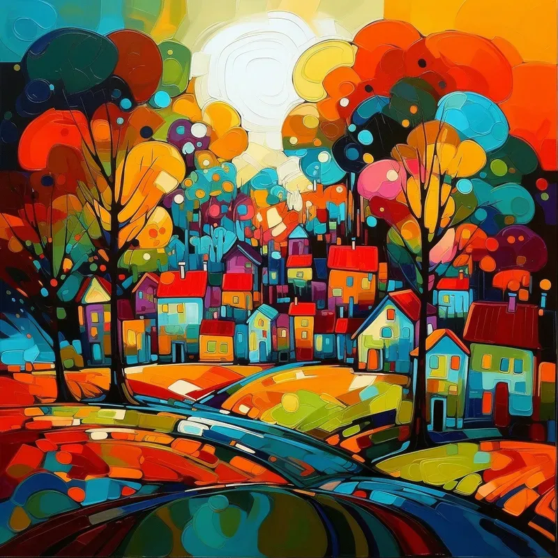 Pop Art Landscape Illustrations