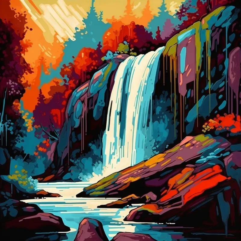 Pop Art Landscape Illustrations