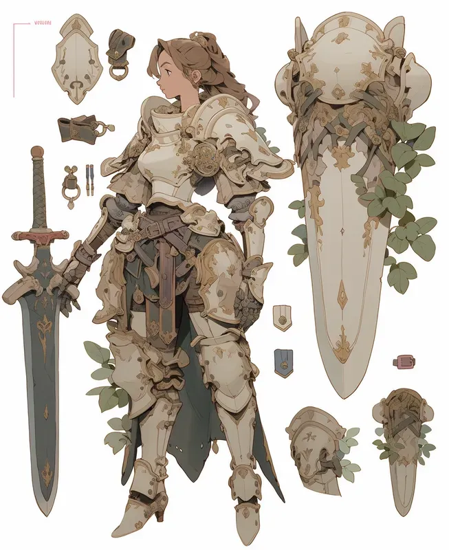 Knolling Characters Layout
